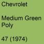 Preview: Chevrolet, Medium Green Poly, 47 (1974).